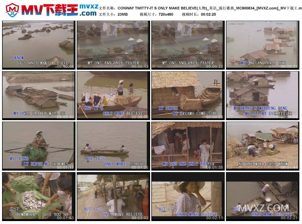 CONWAY TWITTY-IT S ONLY MAKE BELIEVE(人物)_英语_流行歌曲_MC800834